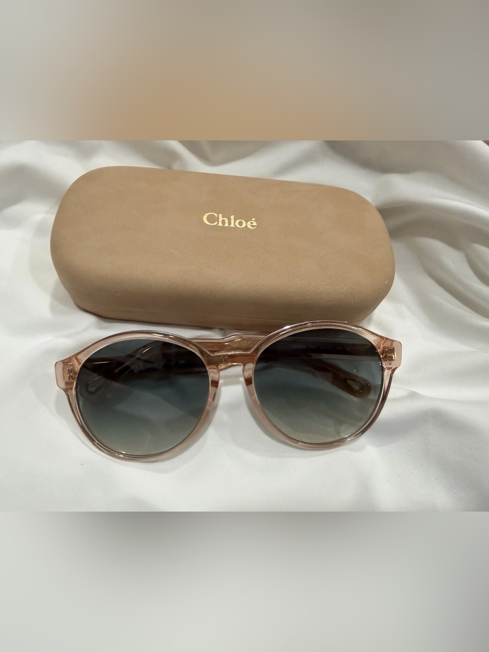 Chloe Pink Round Sunglasses